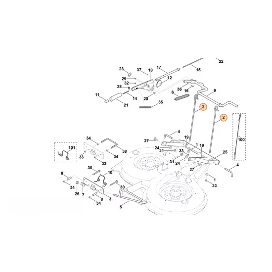 STIHL  Drążek 6160 703 1720